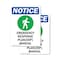 Signmission Emergency Response Sign With Symbol, 3.5 in W x Rectangle, Vinyl Decal OS-2PACK-NS-D-35-V-11895 - alternate 1